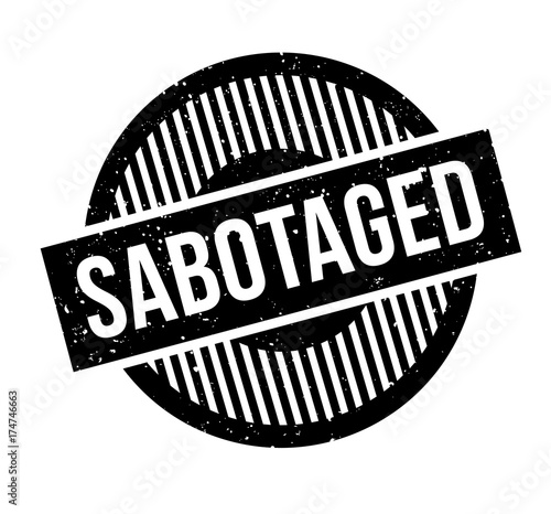 Sabotaged rubber stamp. Grunge design with dust scratches. Effects can be easily removed for a clean, crisp look. Color is easily changed.