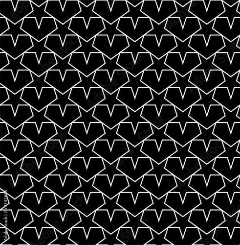 Modern stars seamless pattern