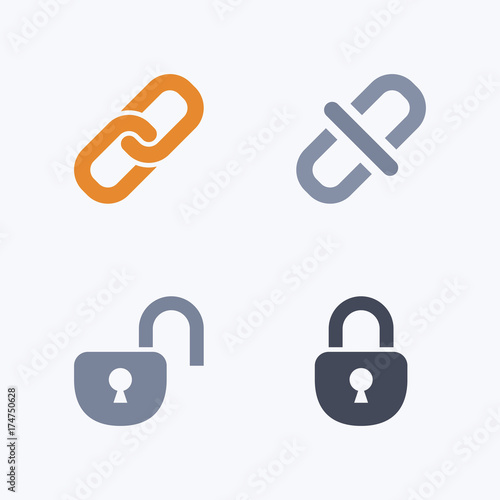 Lock & Unlock - Carbon Icons. A set of 4 professional, pixel-aligned icons designed on a 32 x 32 pixel grid.