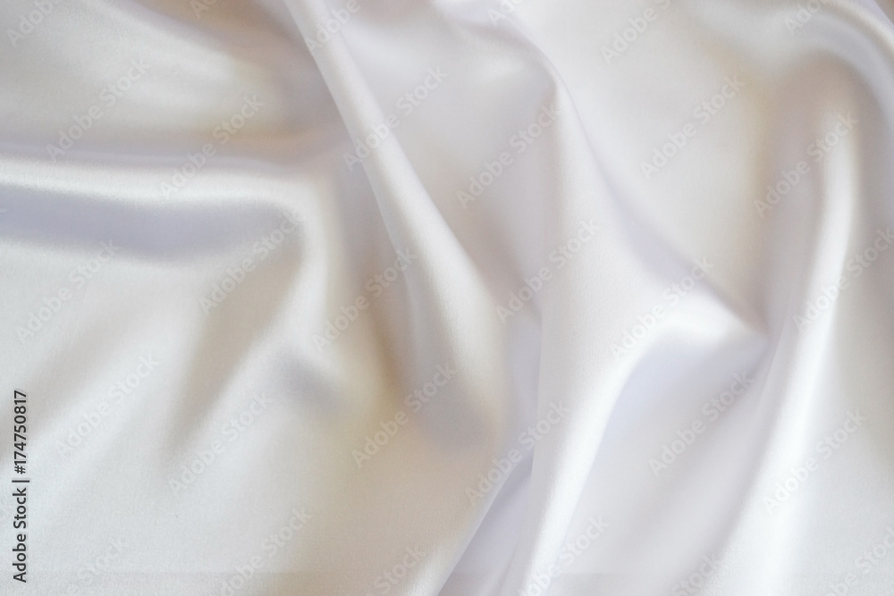 Obraz premium Pleated White Cloth for Backgrounds