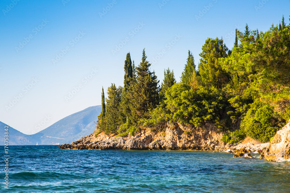 Beautiful views of the sea shore Beautiful views of the sea shore