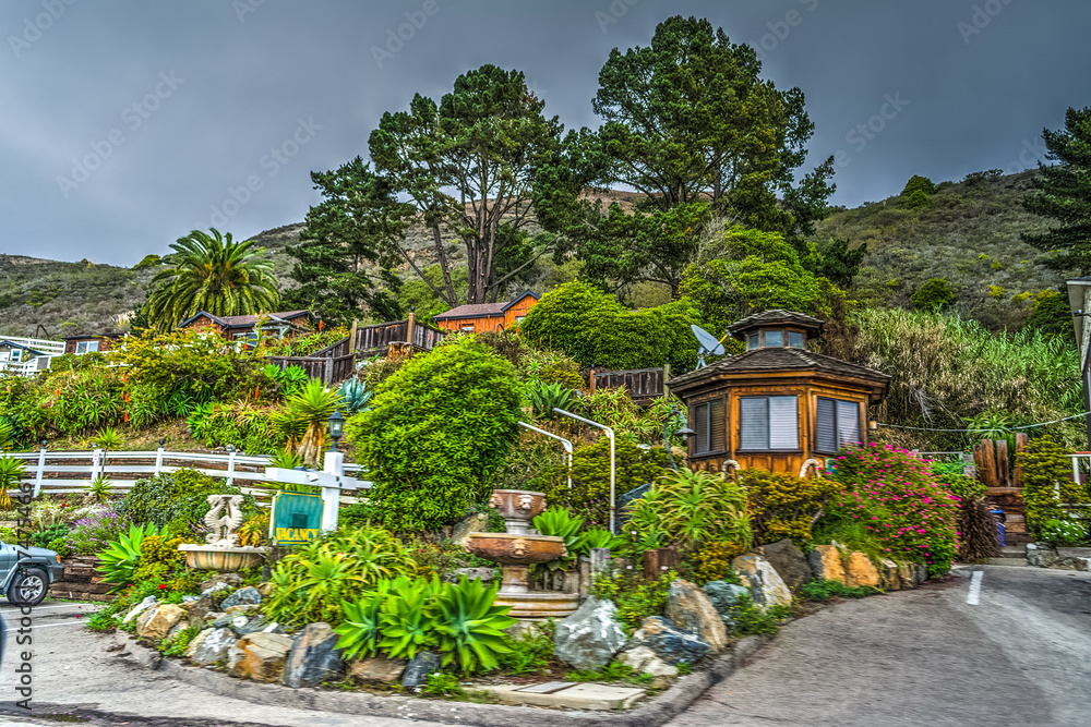 Picturesque lodge in Big Sur State park