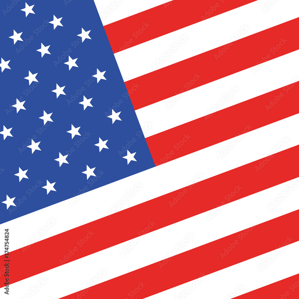 American flag. Vector illustration American flag. Vector illustration