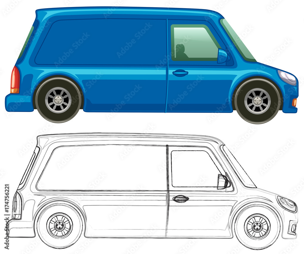 Doodle art for minivan