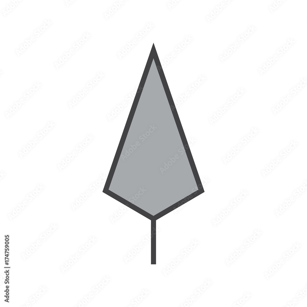vector illustration of line Tree. Forest creative icon vector illustration of line Tree. Forest creative icon
