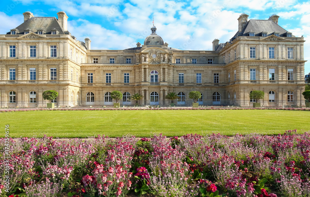 Fototapeta The Luxembourg palace, Paris, France.