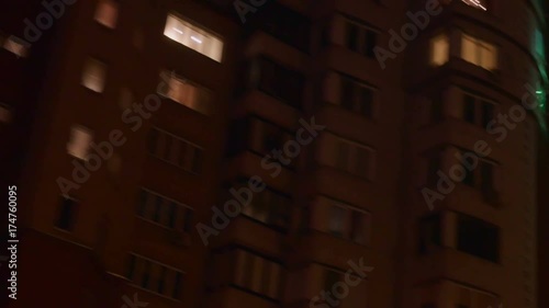 Wallpaper Mural Buildings of a night city from a car window Torontodigital.ca