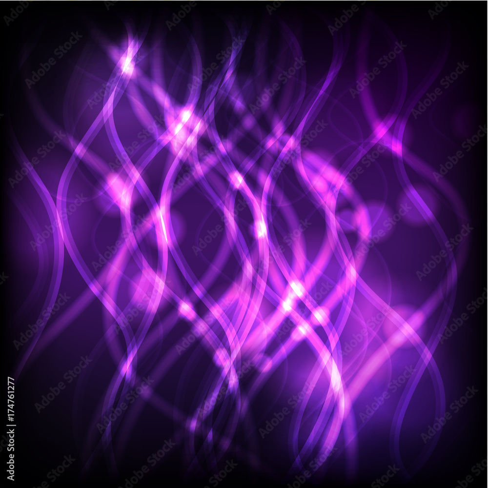 Background design with purple light