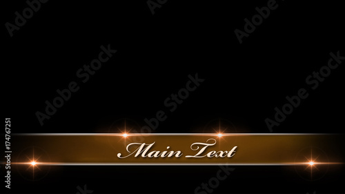 Metallic Lens Flare Lower Third
