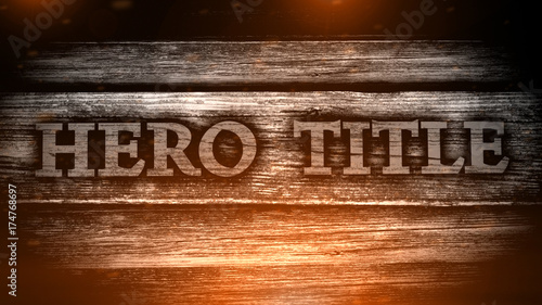 Distressed Wood Title