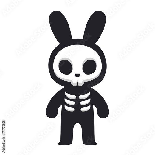 Rabbit skeleton character