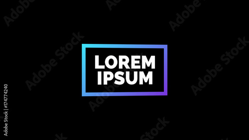 Rotating 3D Frame Title