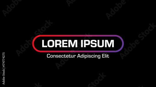 Expanding Gradient Frame Title