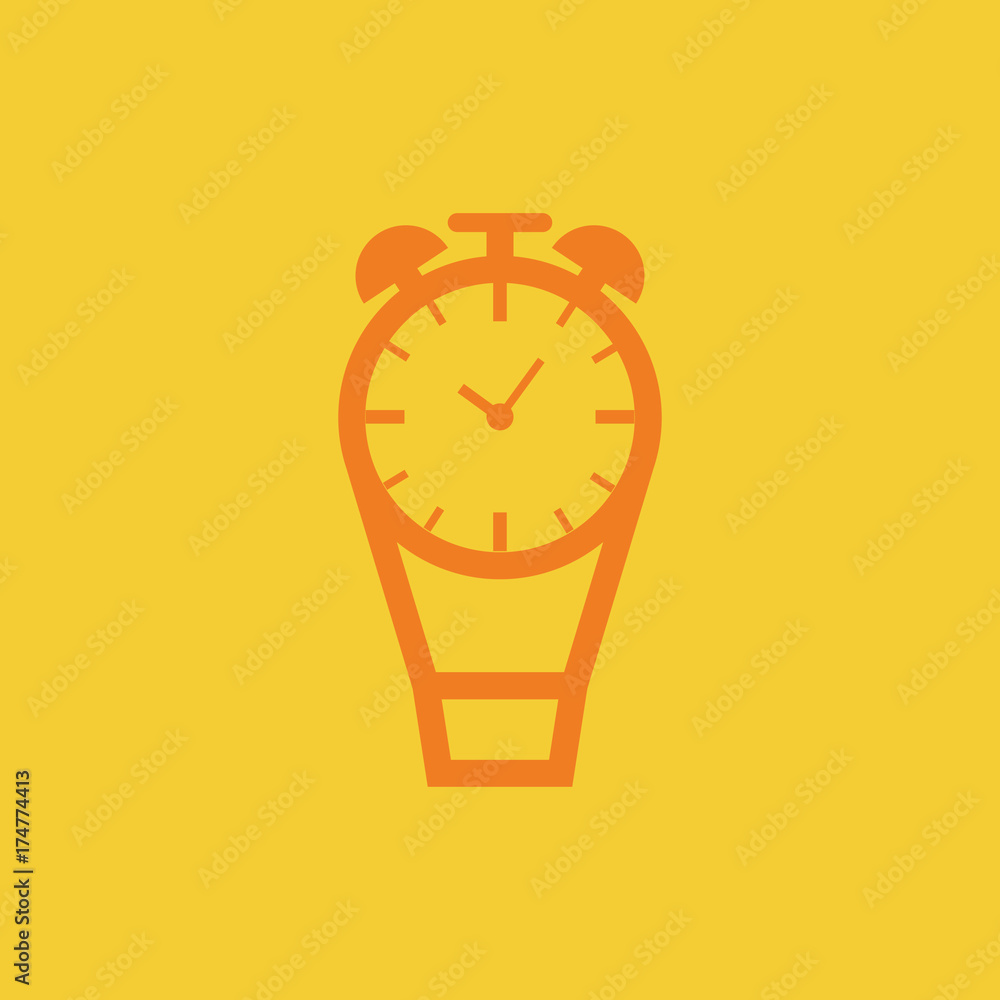 abstract clock balloon logo design abstract clock balloon logo design