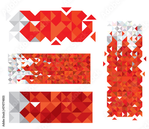 Abstract Bahrain Flag, Bahraini Colors (Vector Art)
