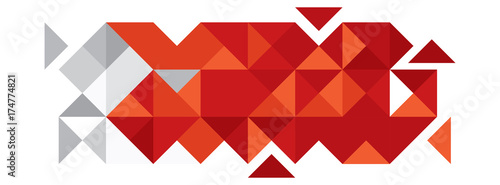 Abstract Bahrain Flag, Bahraini Colors (Vector Art)