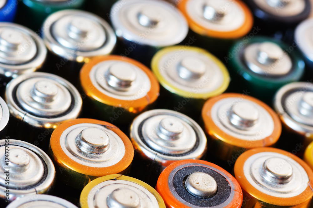 Many various batteries. Many various batteries.