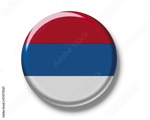 Button, flag of Serbia