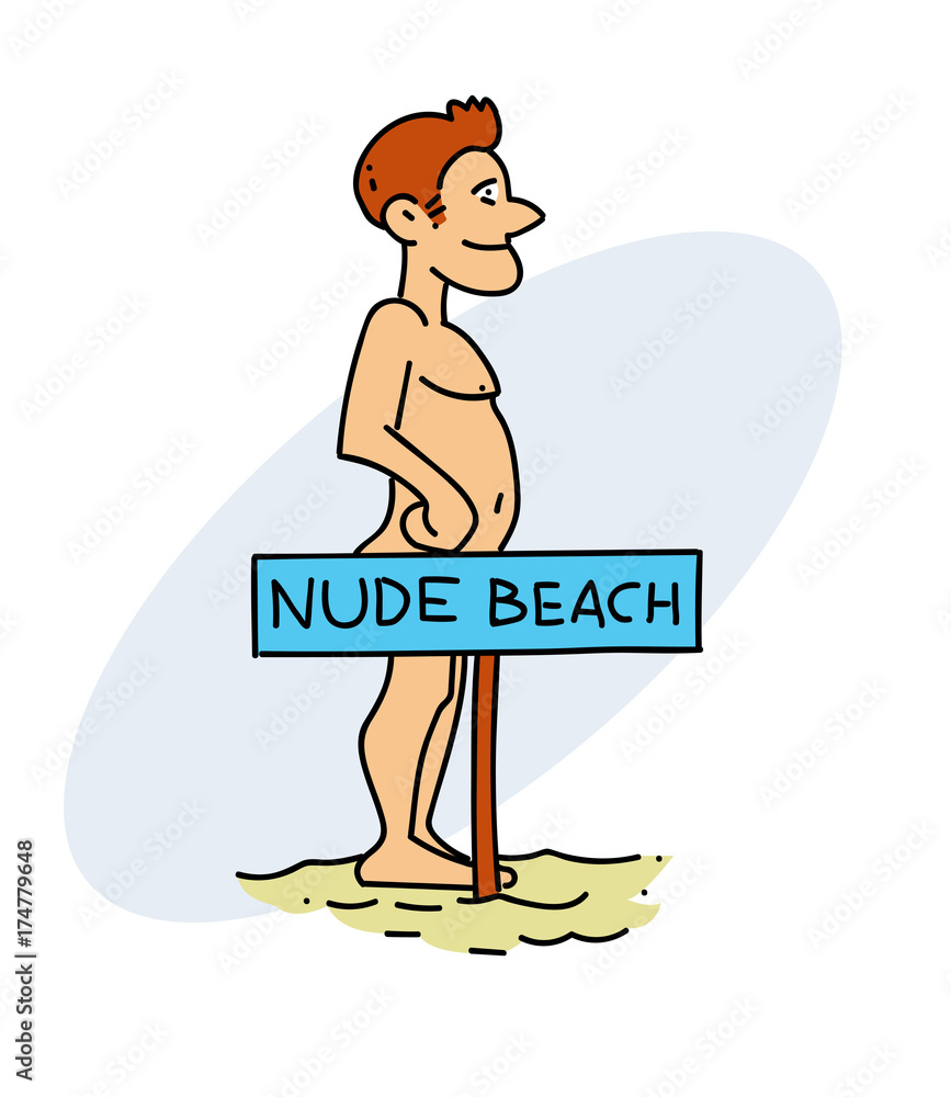 Cartoon nudists