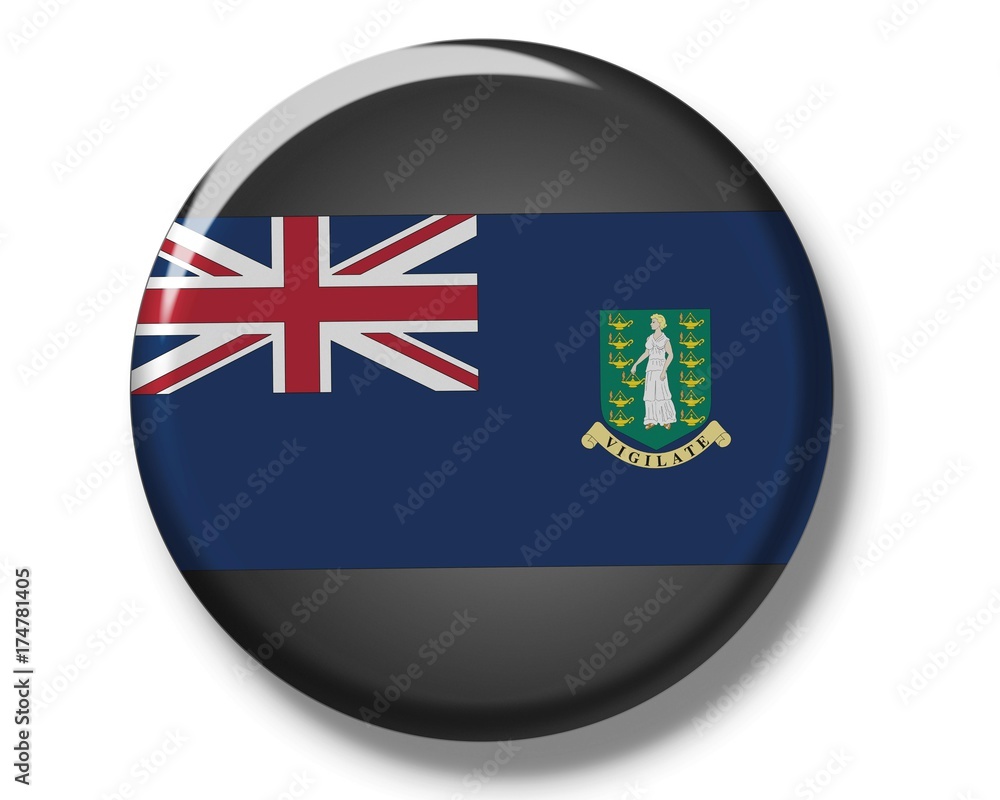 Button, flag of the British Virgin Islands Button, flag of the British Virgin Islands