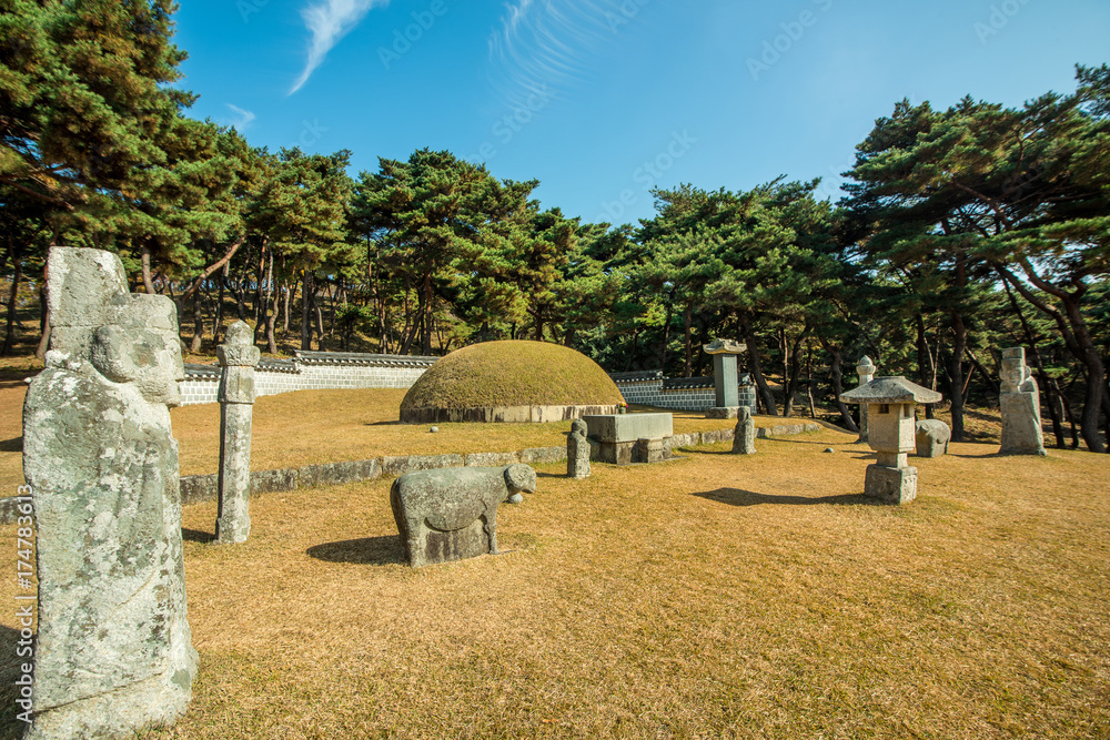 Admiral Yi Sun-shin's Grave. Stock Photo | Adobe Stock