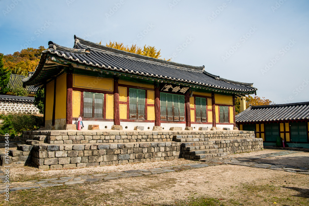 Onyang Hyanggyo, South Korea - Onyang Hyanggyo is the Confucian temple and teaches local students in the Joseon Dynasty period.