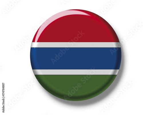 Button, flag of Gambia