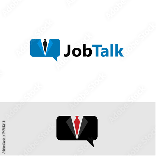 Job Talk Logo Template Design