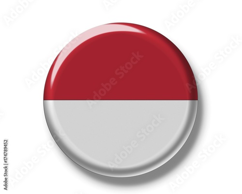 Free Download Button, flag of Indonesia - GFXLoad