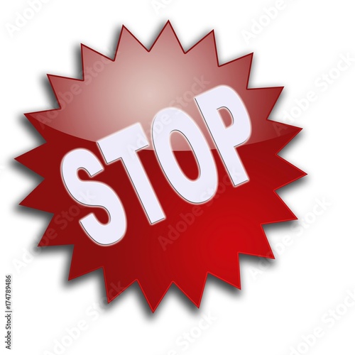 Writing "Stop"