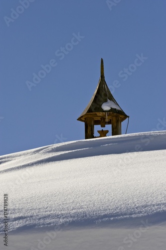 Deeply snow-covered winter landscape, Achenkirch, Tyrol, Austria, Europe photo
