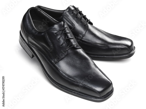 Pair of black men's dress shoes