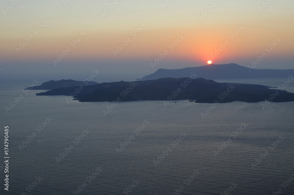 Sunset on Santorini, Greece, Europe