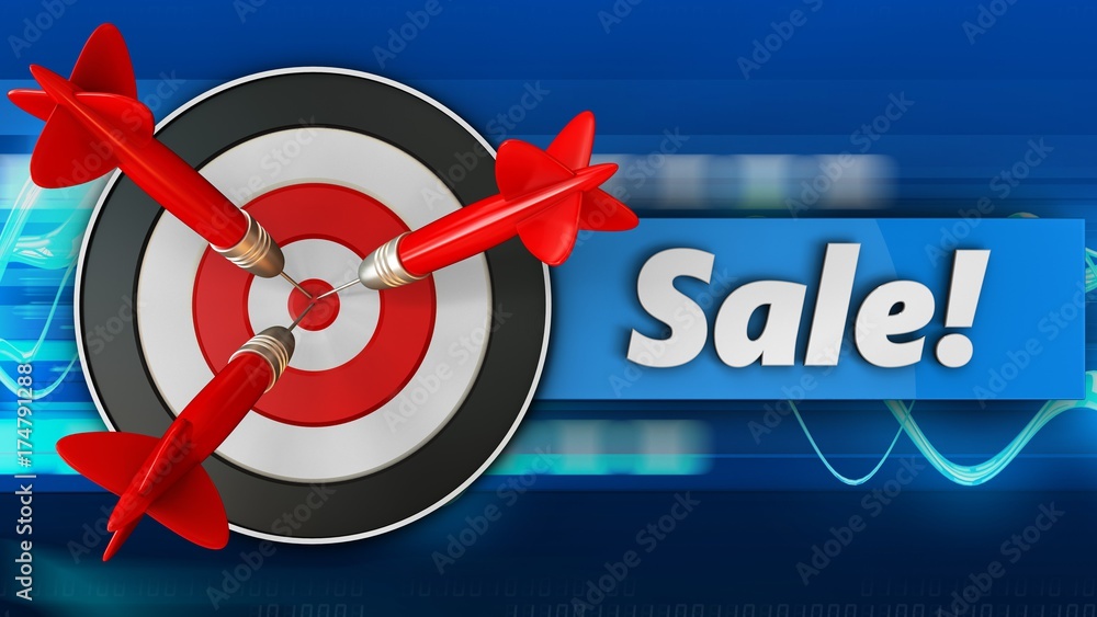 3d target with sale