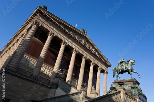 View of the Alte Nationalgalerie in Berlin Mitte, Germany, Europe