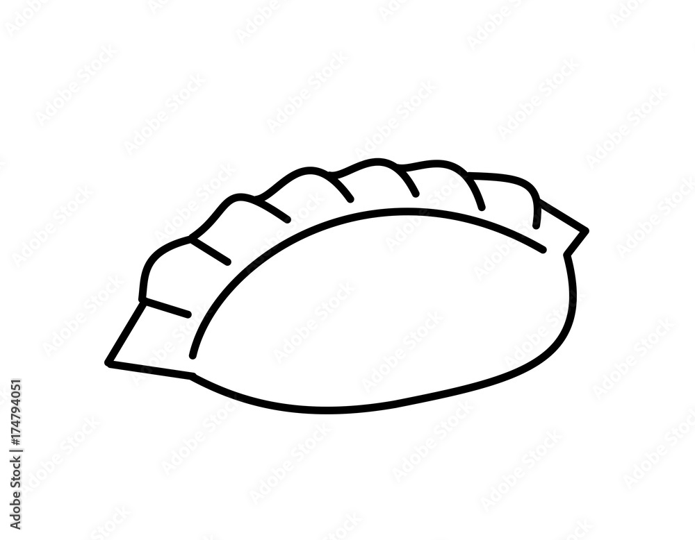餃子 線画 Stock イラスト Adobe Stock