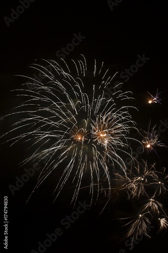 Wallpaper Mural Fireworks in the night sky, Quebec, Canada, North America Torontodigital.ca