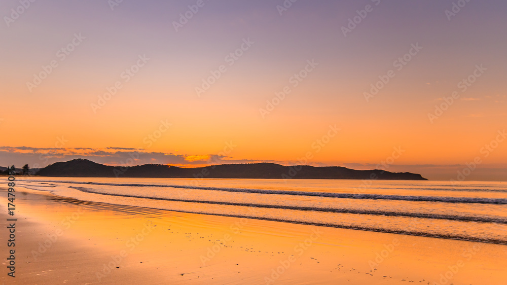 Orange Sunrise Seascape