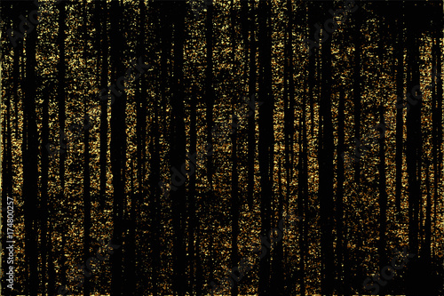 Gold grunge texture to create distressed effect. Patina scratch golden elements. Vintage abstract illustration.