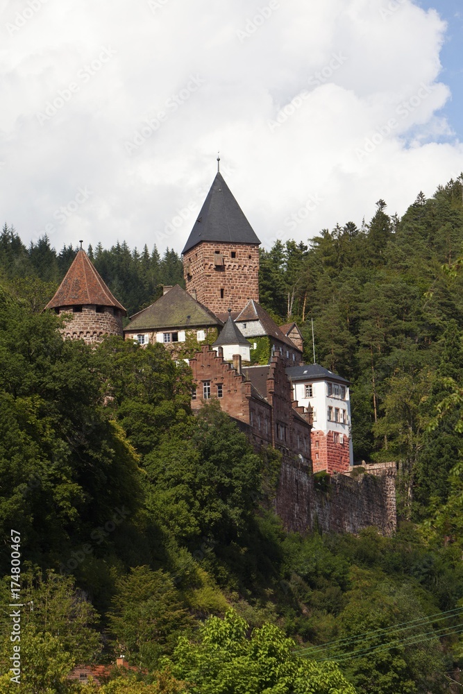Zwingenburg Castle, Zwingenberg, Odenwald, Baden-Wuerttemberg, Germany, Europe, PublicGround, Europe