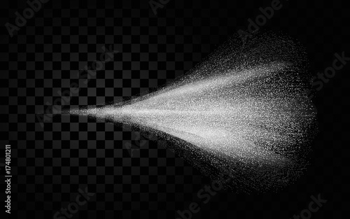Cosmetic spray mist of atomizer effect. Vector illustration .