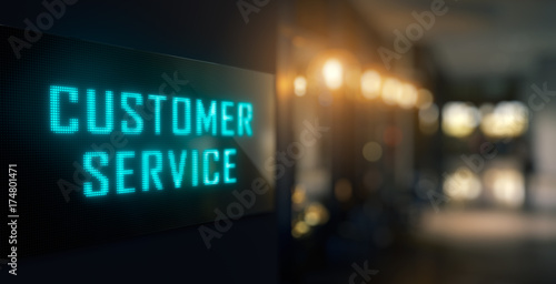 Customer Service Led Signage