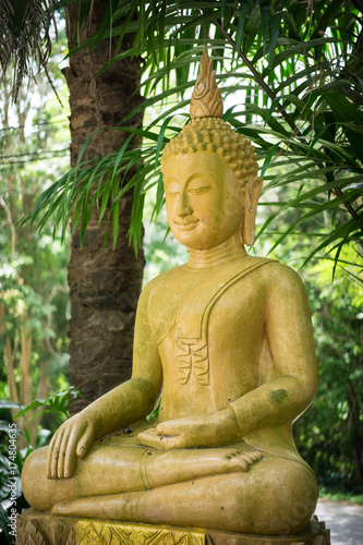 Yellow Buddha statue