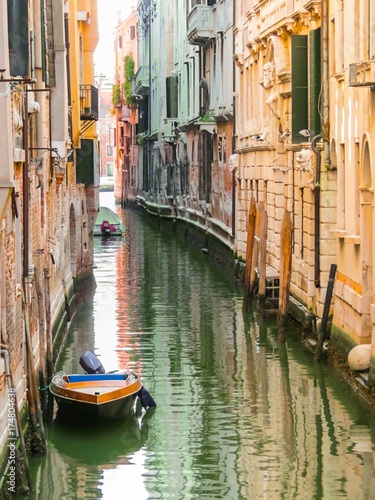 Canals of Venice in the summer