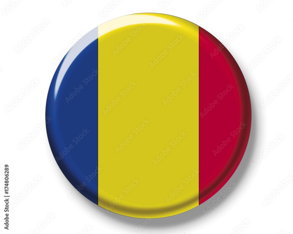 Fototapeta premium Button, flag of Andorra