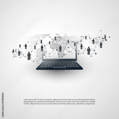 Networks - Business Connections - Social Media Concept Design