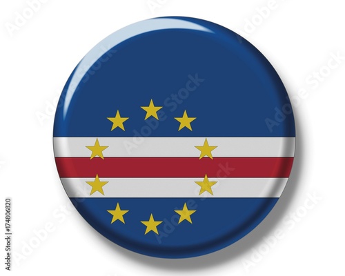 Free Download Button, flag of the Cape Verde Islands - GFXLoad