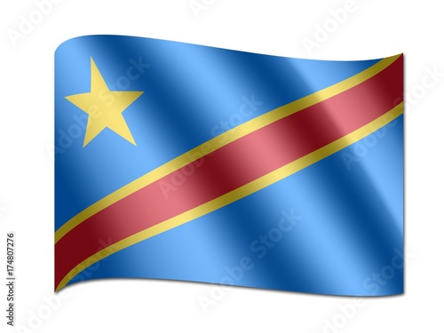 Flag of the Democratic Republic of the Congo