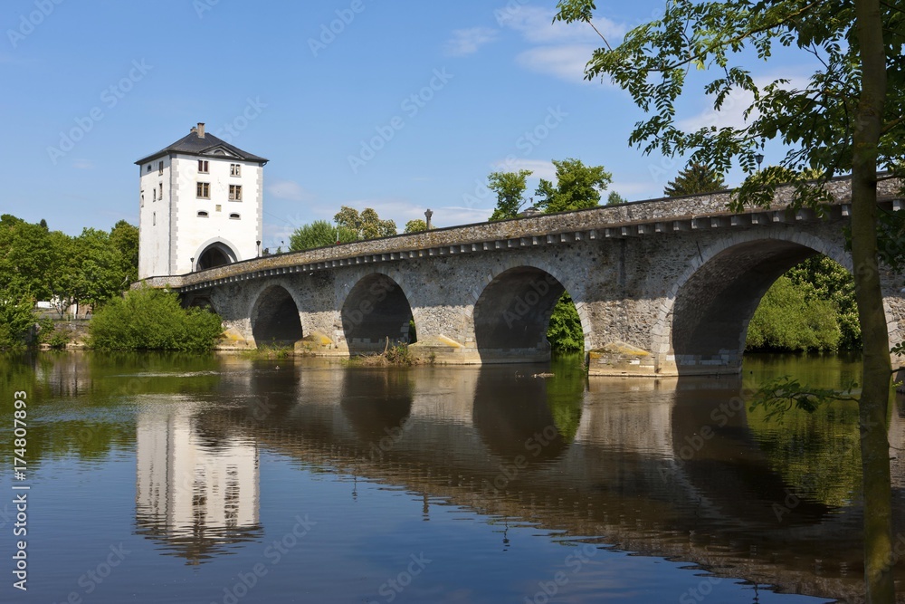 Lahn Bridge, Limburg, Hesse, Germany, Europe