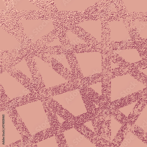 Gold Metallic glossy texture. Rose quartz pattern. Abstract shiny background. Luxury sparkling background.